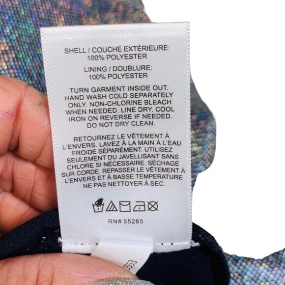 Express Metallic Plunge Neck Peplum Halter Top - Picture 10 of 12